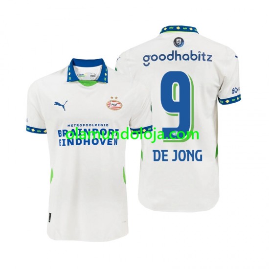 Camisola PSV Eindhoven DE JONG 9 Homem Equipamento Terceiro 2024-2025 Manga Curta